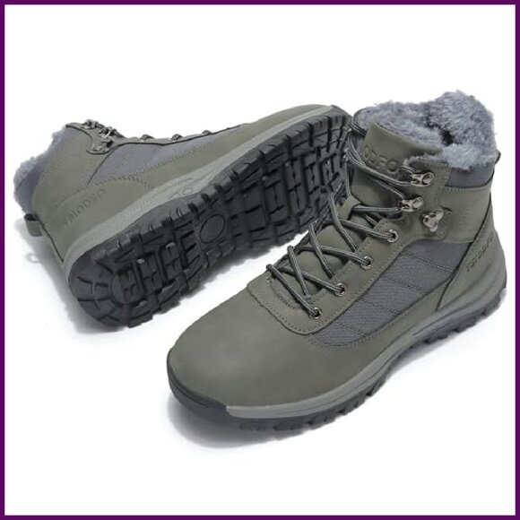 Men\'s Olive Green Insulated Hiking Boots main image 5